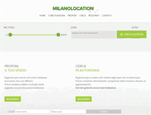 Tablet Screenshot of milanolocation.it